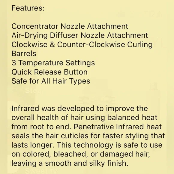 SUTRA AERO STYLER Dry Volumize Curl Blow Dryer Pink NEW In Box - Picture 5 of 6